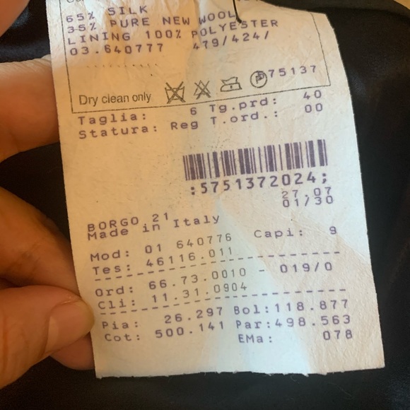 Giorgio Armani high rise satin pants - Picture 5 of 7